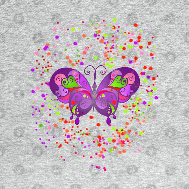 Colorful Butterfly Design - A Playful and Artistic Look by Lighttera